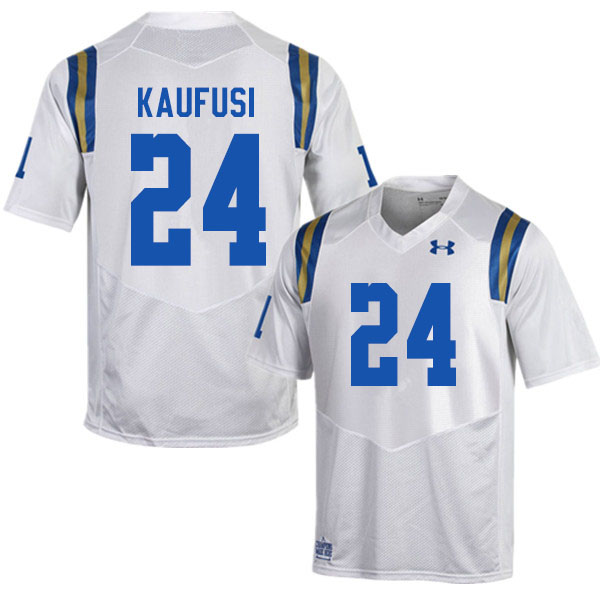 Men #24 Sitiveni Kaufusi UCLA Bruins College Football Jerseys Sale-White